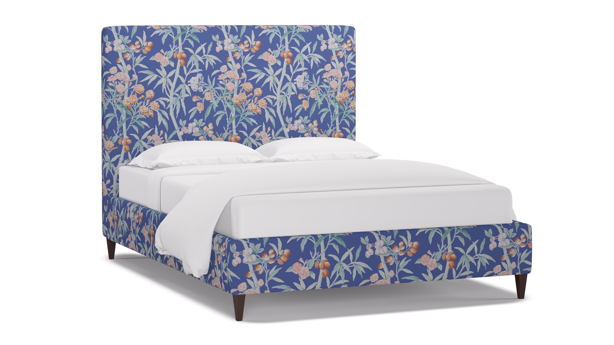Classic Bed, Lapis Lanai, Espresso Square Tapered Leg, Queen - Image 1