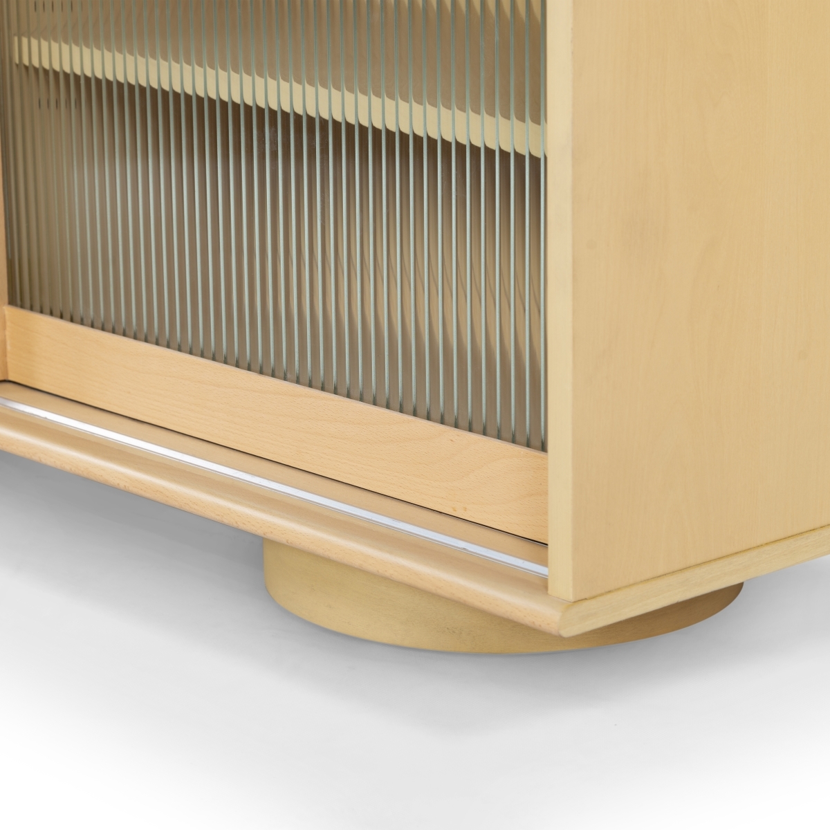 Kaybella Glass Door Chest - Natural - Image 5