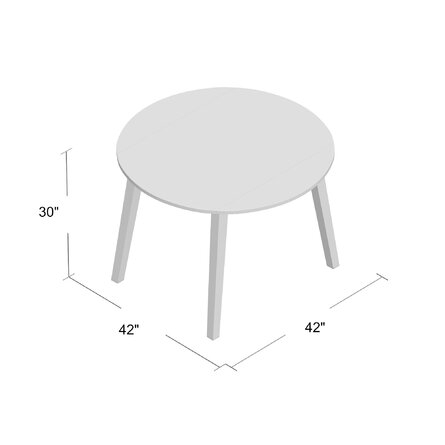 Osya Round Dropleaf Extendable Dining Table - Image 3