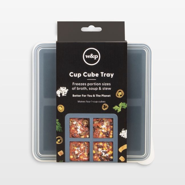 W&P Freezer Cube 4-Cup Tray with Lid - Image 0