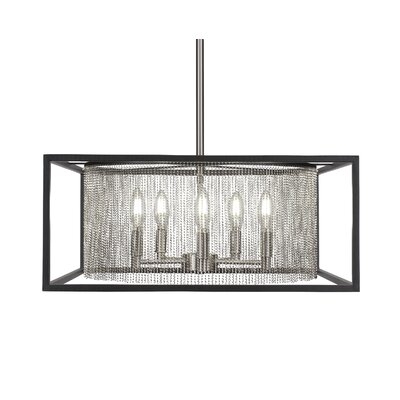 Witherell 5 - Light Unique Rectangle Chandelier - Image 0