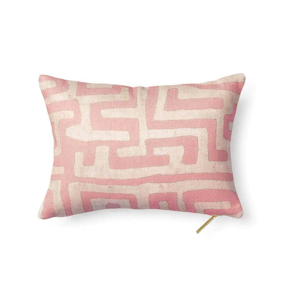 Terracotta Classic Kuba Cloth Pillow - Image 0