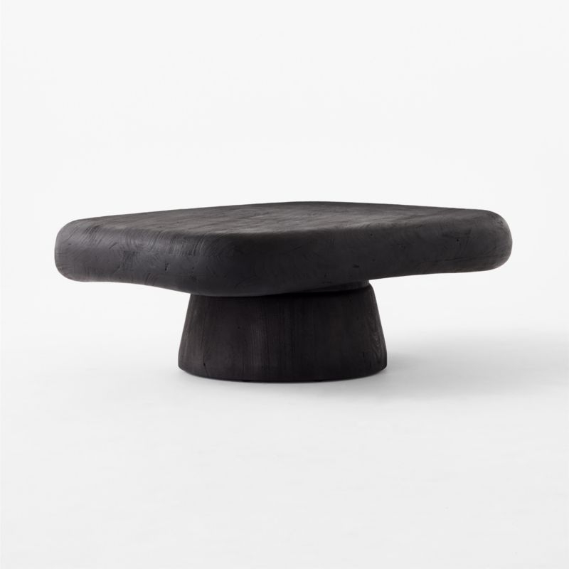 Derrico 46" Black Wood Coffee Table - Image 3