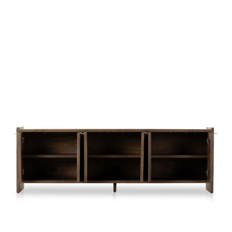 Oscar 78" Wood Storage Media Console - Image 3