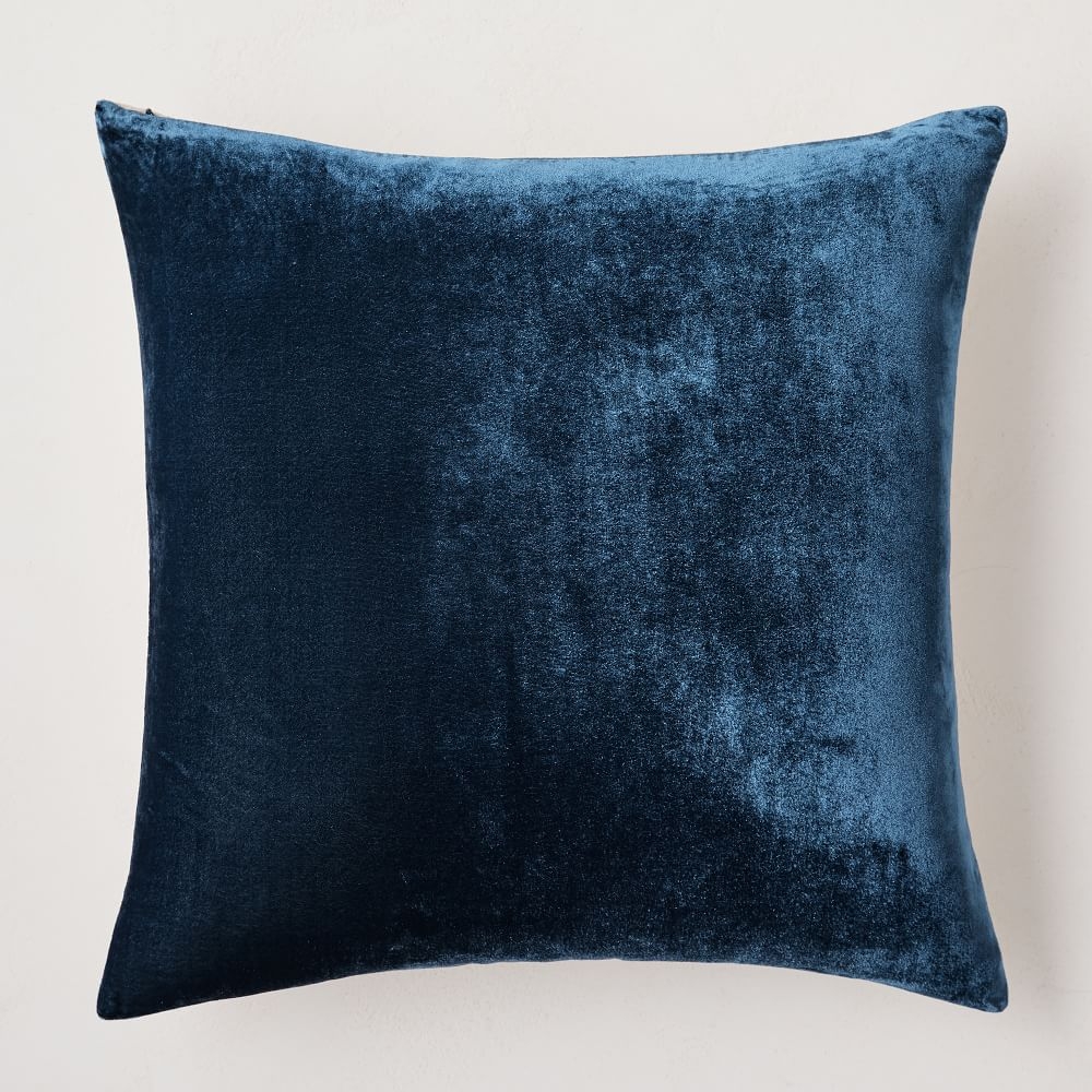 Lush Velvet Pillow Cover, 20"x20", Regal Blue - Image 0