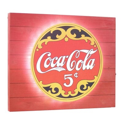 Vintage Coca Cola Soda Metal Backlit LED Sign – 15 X 18""" - Image 0