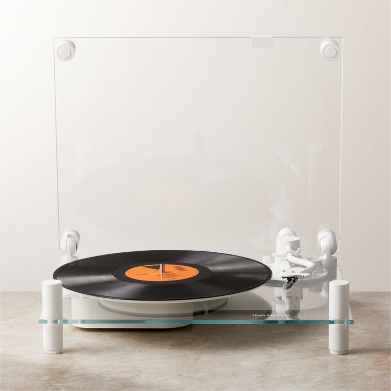 Transparent Sound White Turntable - Image 1