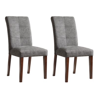 Linen Upholstered Parsons Chair - Image 0