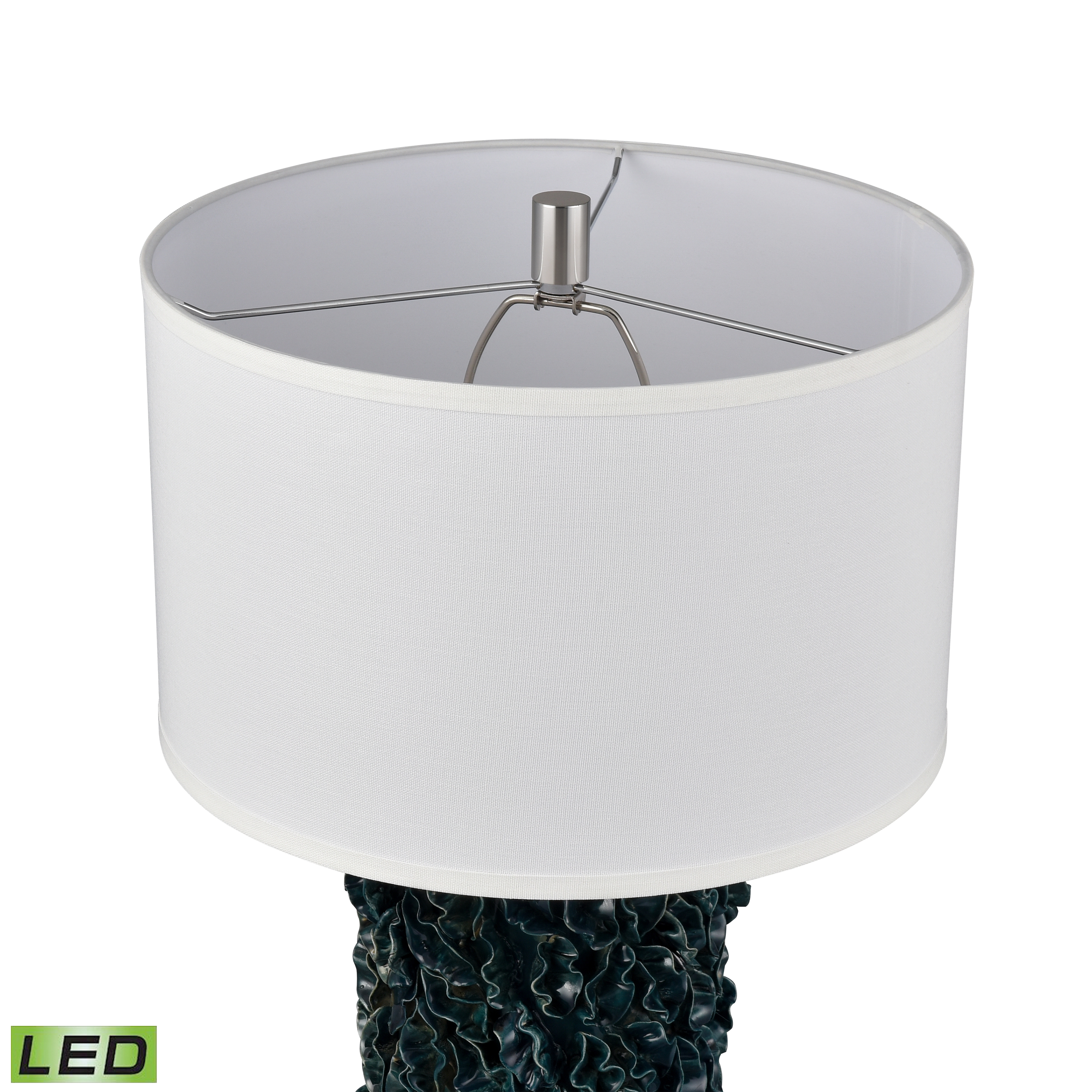 Larkin 25'' High 1-Light Table Lamp - Green Glazed - Includes LED Bulb - Image 2