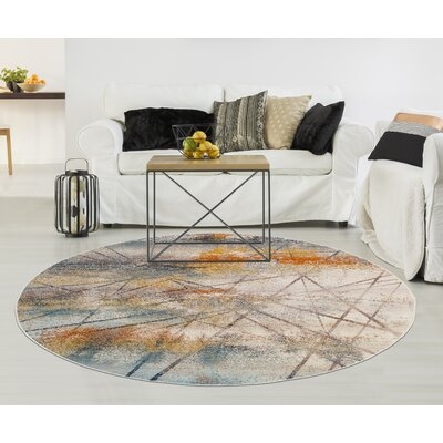 Morvant Low-Pile Ivory Area Rug - Image 0