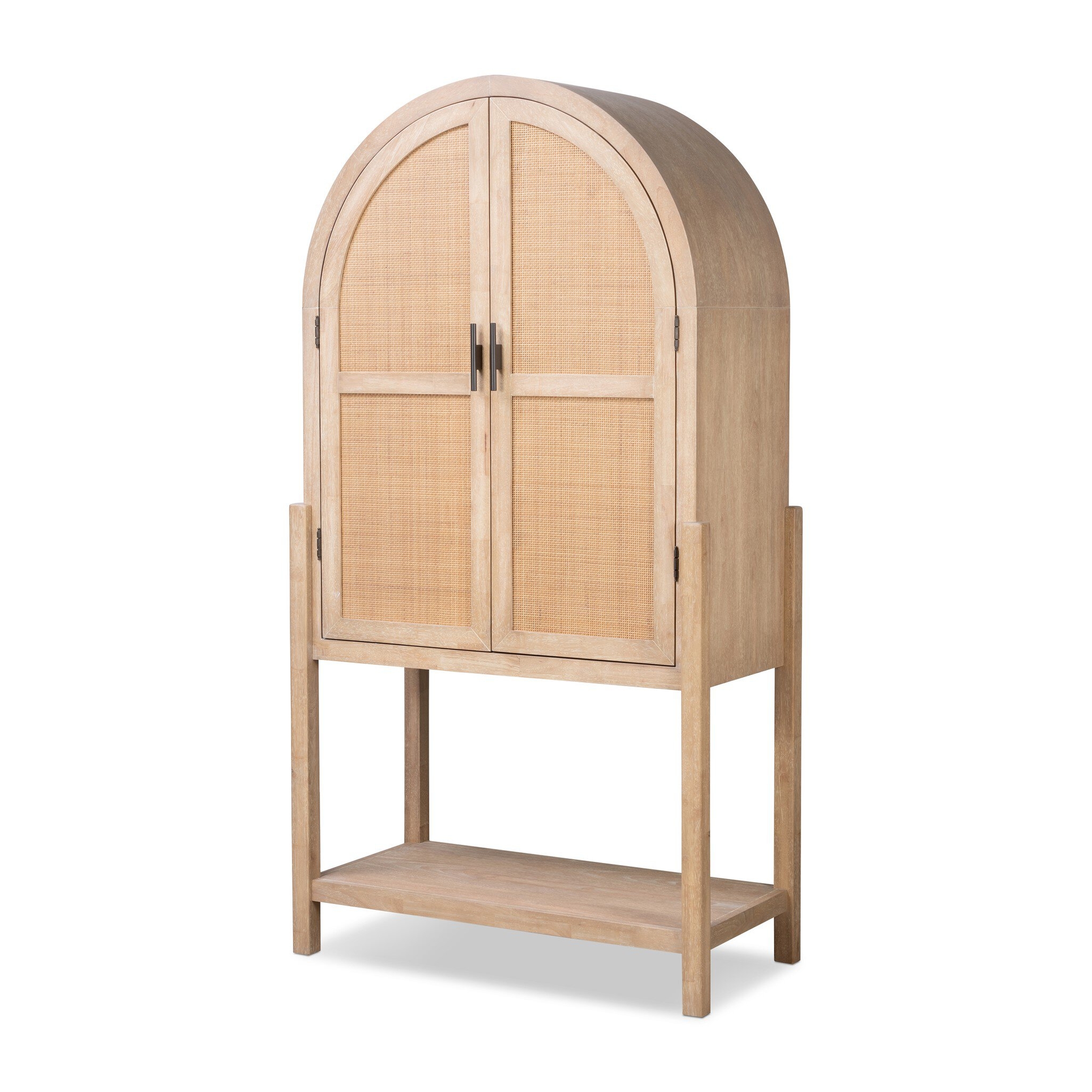 Dulane Bar Cabinet - Natural Woven Cane - Image 1