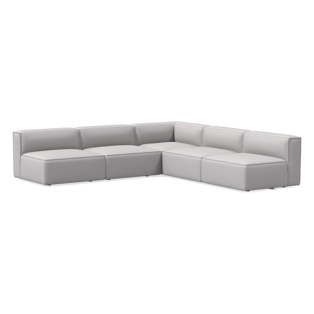 Remi Sectional Set 03: Armless Single, Corner, Armless Single, Memory Foam, Chenille Tweed, Frost Gray, Concealed Support - Image 0