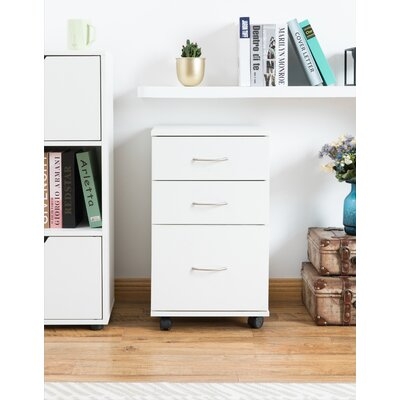 Lokman 3-Drawer Mobile Vertical Filing Cabinet - Image 0