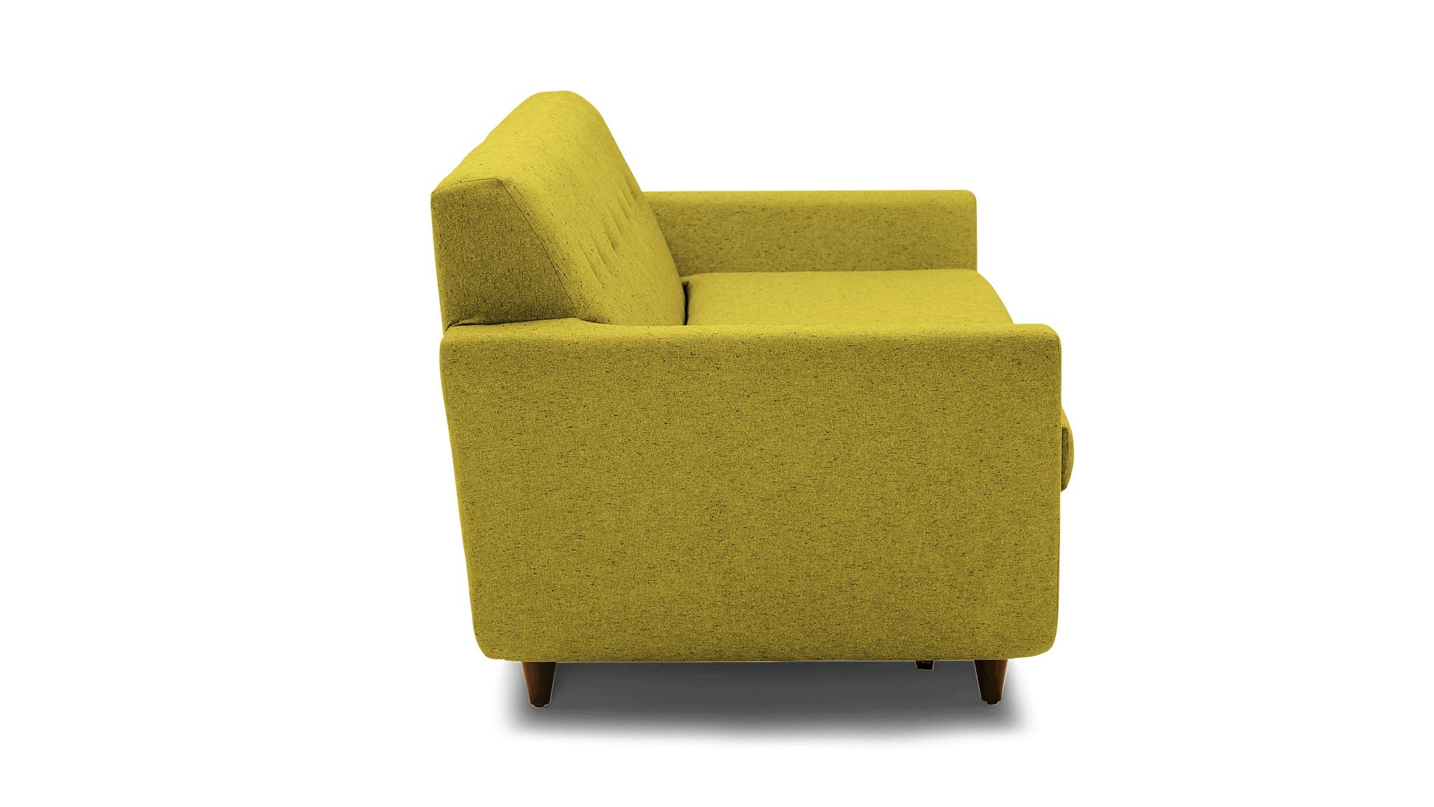 Yellow Hughes Mid Century Modern Sleeper Sofa - Bloke Goldenrod - Mocha - Image 2