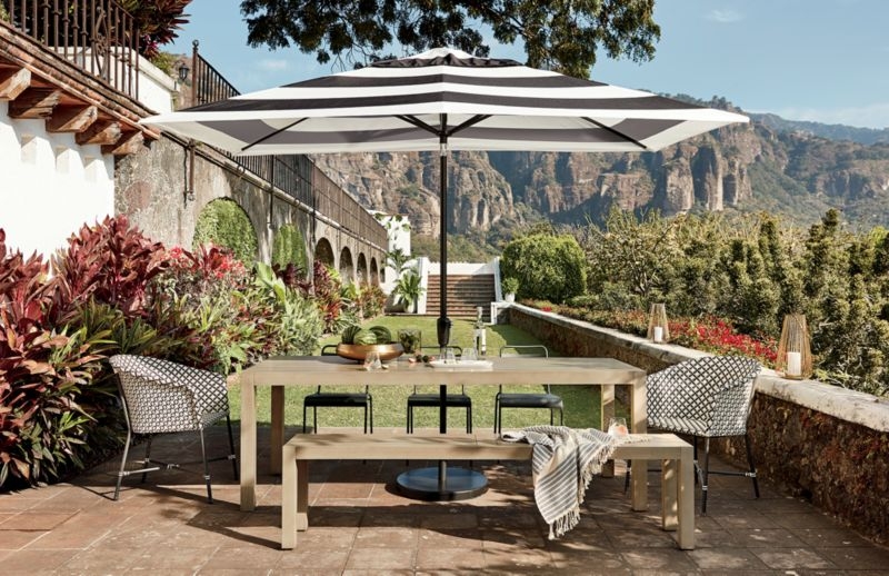 Matera Large Grey Outdoor Dining Table - Image 1