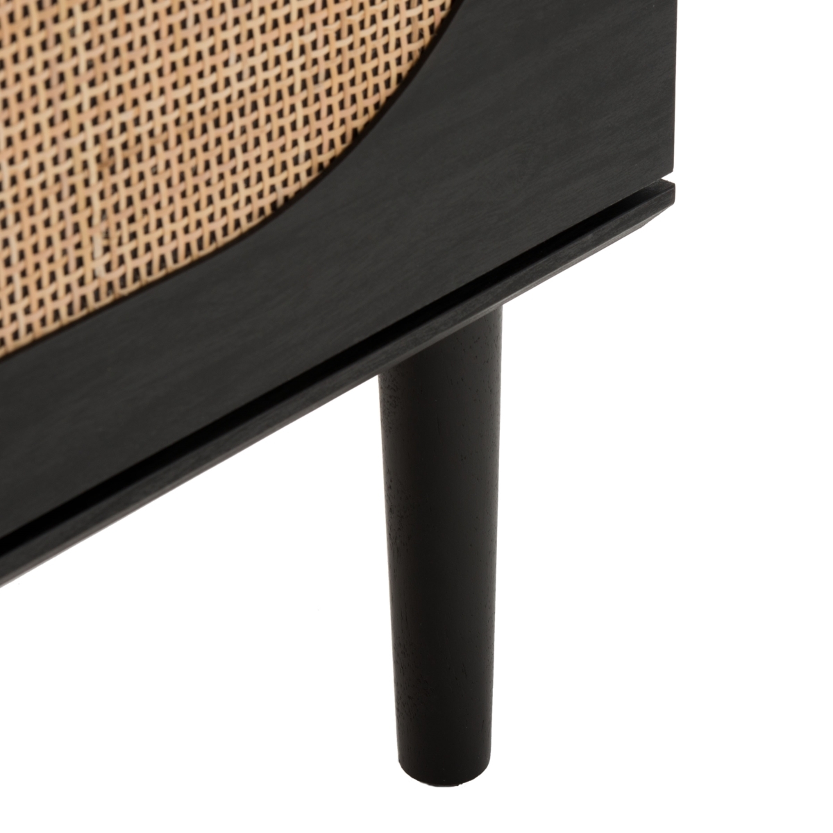 Claude 2 Door 2 Shelf Media Stand - Black / Natural - Safavieh - Image 3