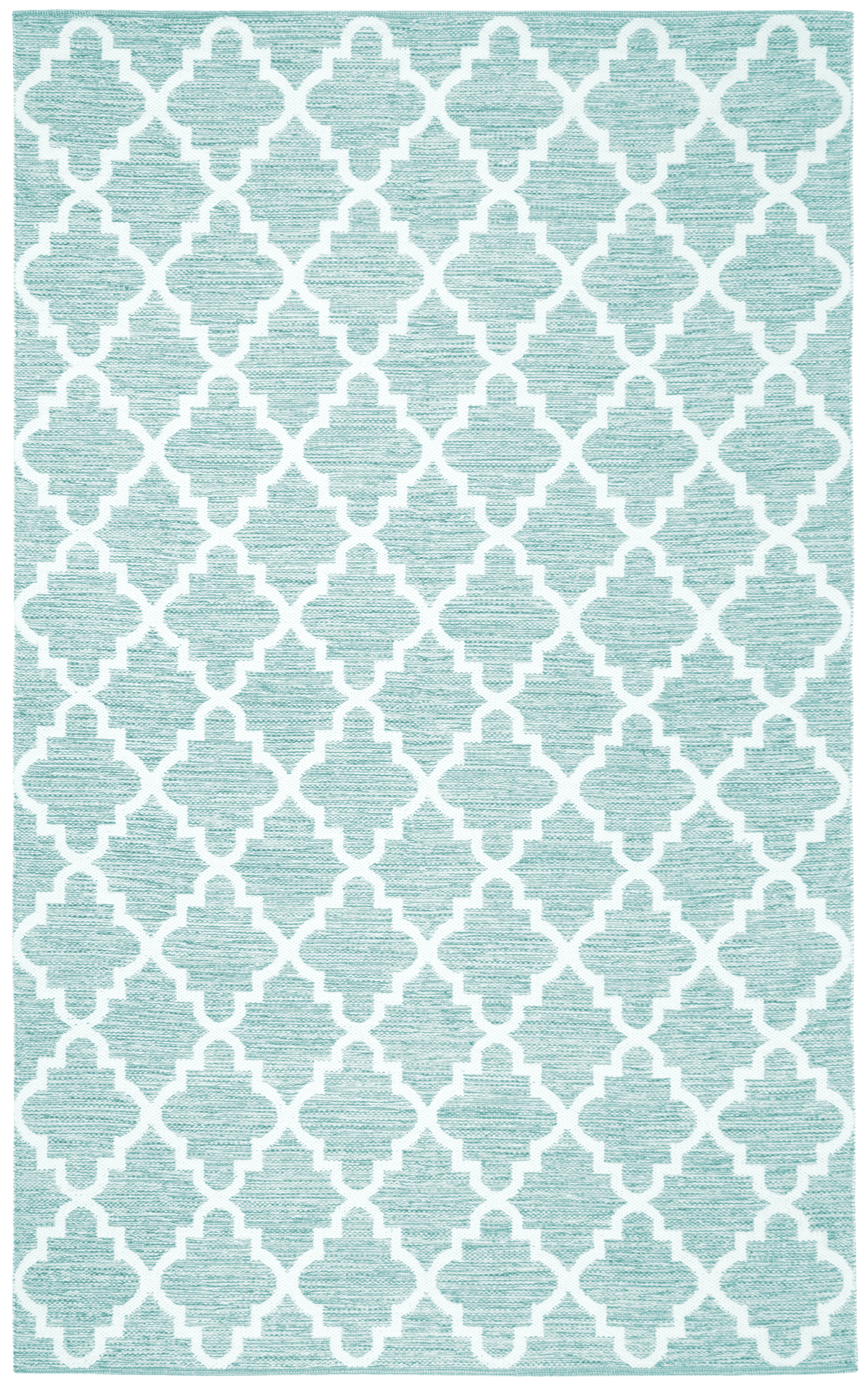 Arlo Home Hand Woven Area Rug, MTK611Q, Mint/Ivory,  5' X 8' - Image 0