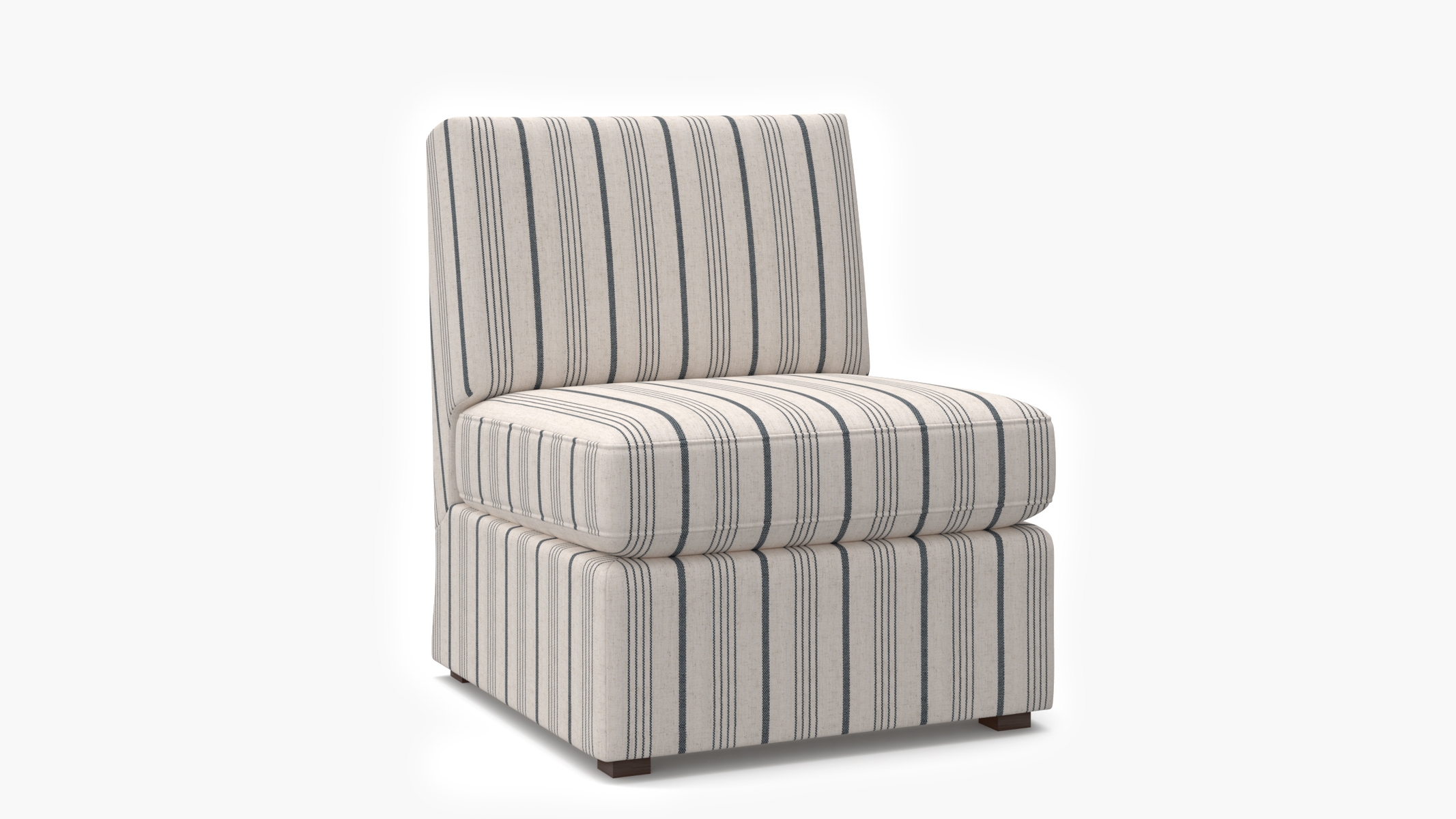 Grande Slipper Chair, Black Market Stripe - Image 1
