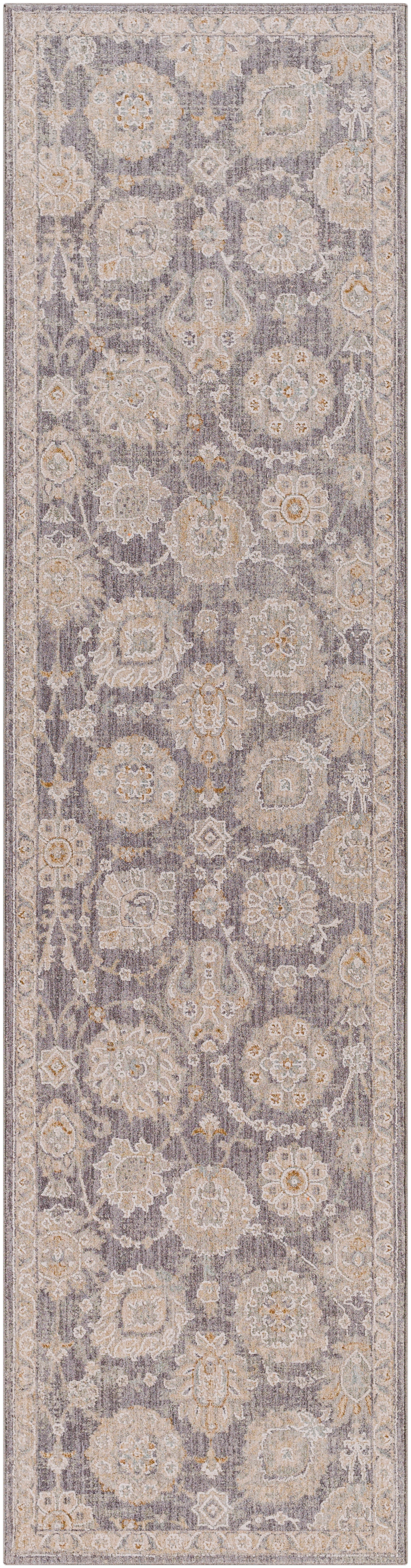 Avant Garde Gray Indoor 2'7" x 10' Machine Woven Rug - Image 0