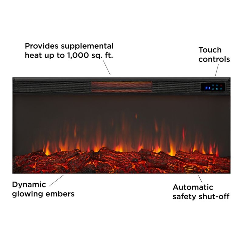 Bristow Light Wood Electric Fireplace - Image 6