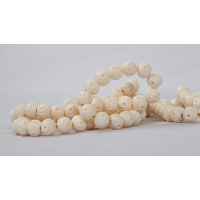 Kleopatra Decorative Bone Bead with Carving - Image 0