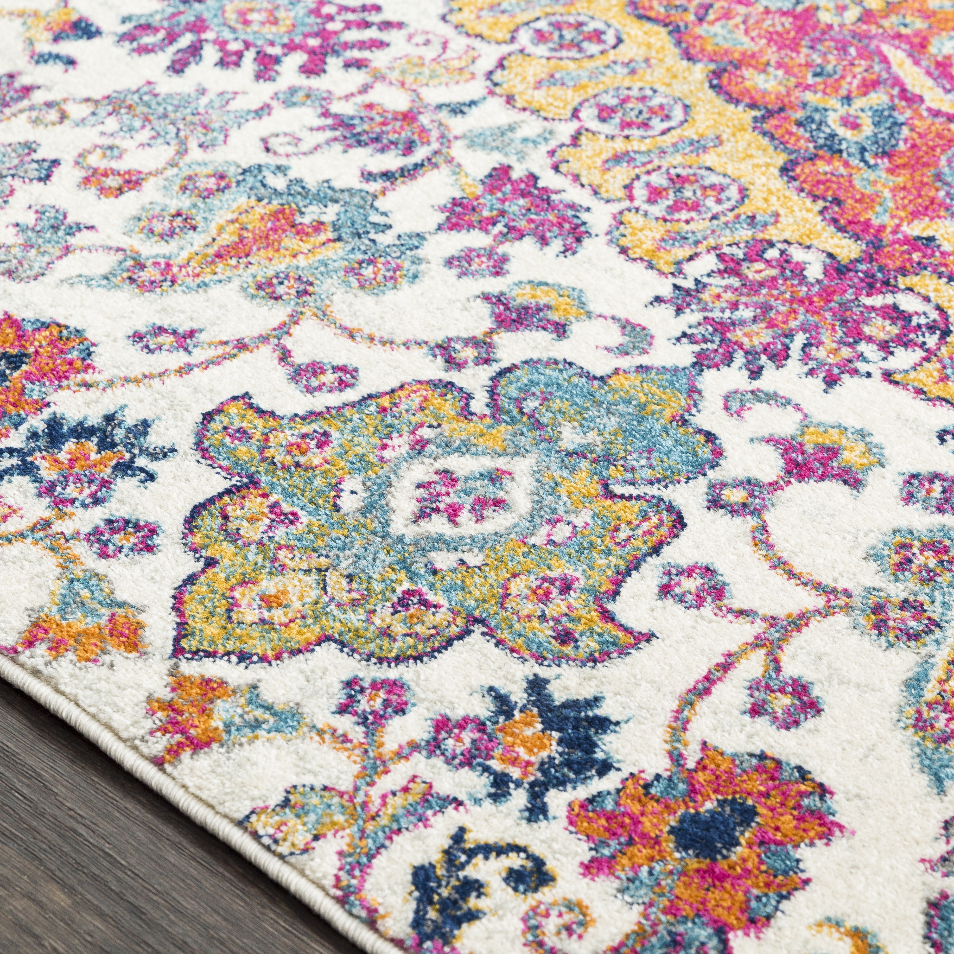 Harput Beige Indoor 2' x 2'11" Machine Woven Rug - Image 3