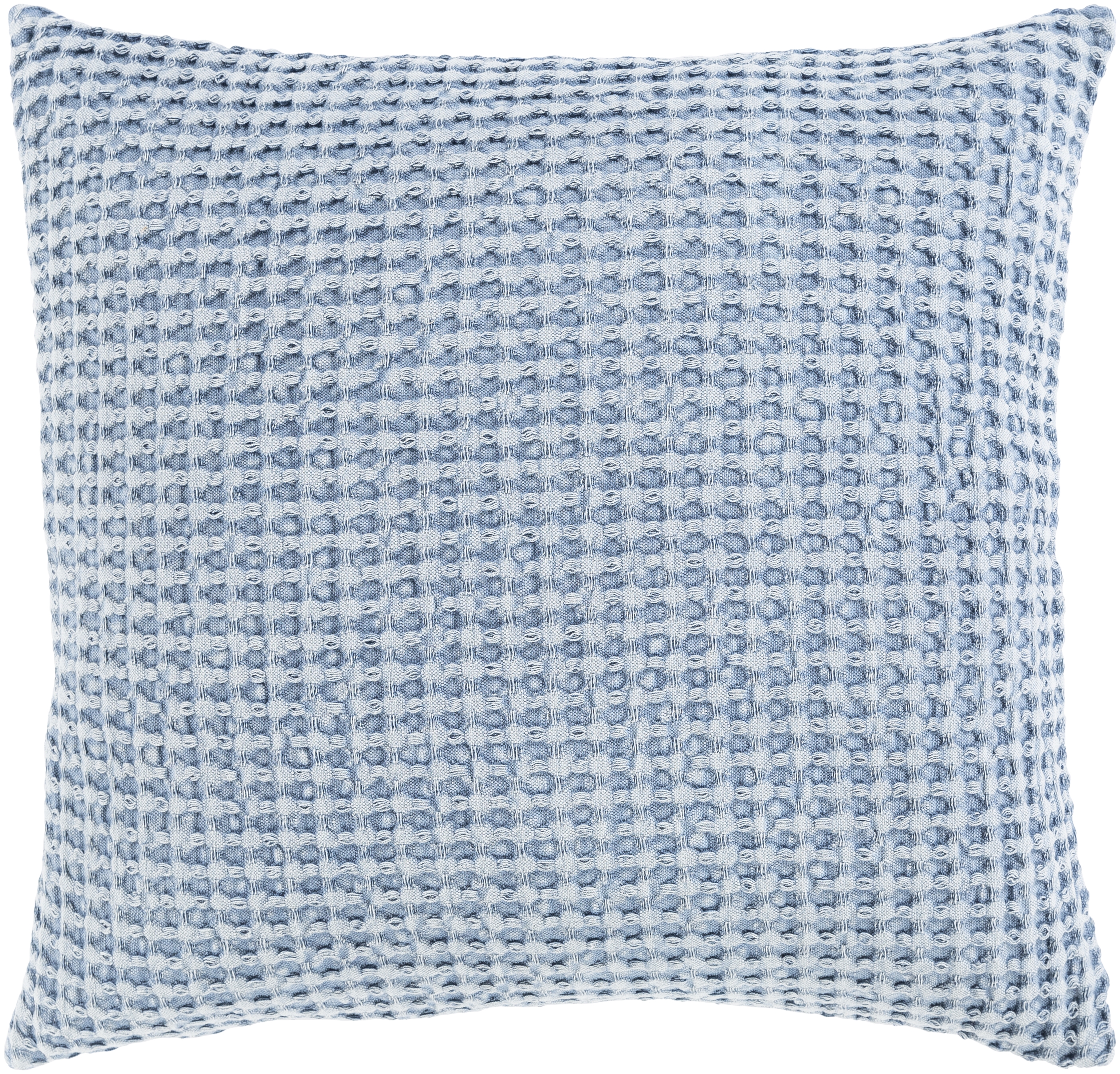 Waffle Throw Pillow, 18" x 18", with poly insert - Image 0
