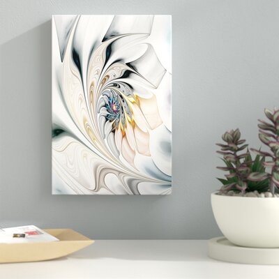 White Stained Glass Art - Print on Wood - Image 0