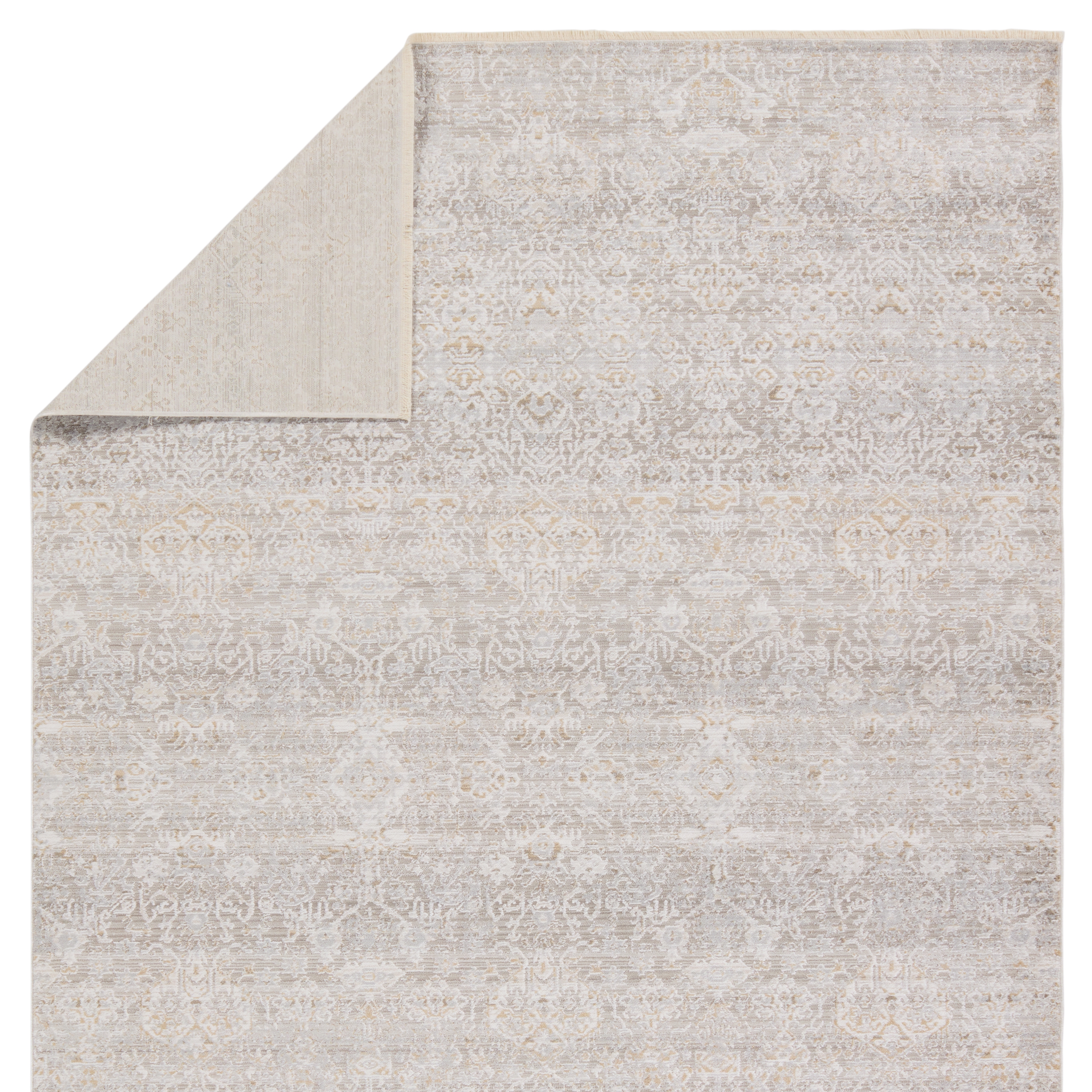 Vibe by Wayreth Floral Taupe/ Silver Area Rug (8'10"X12'7") - Image 2
