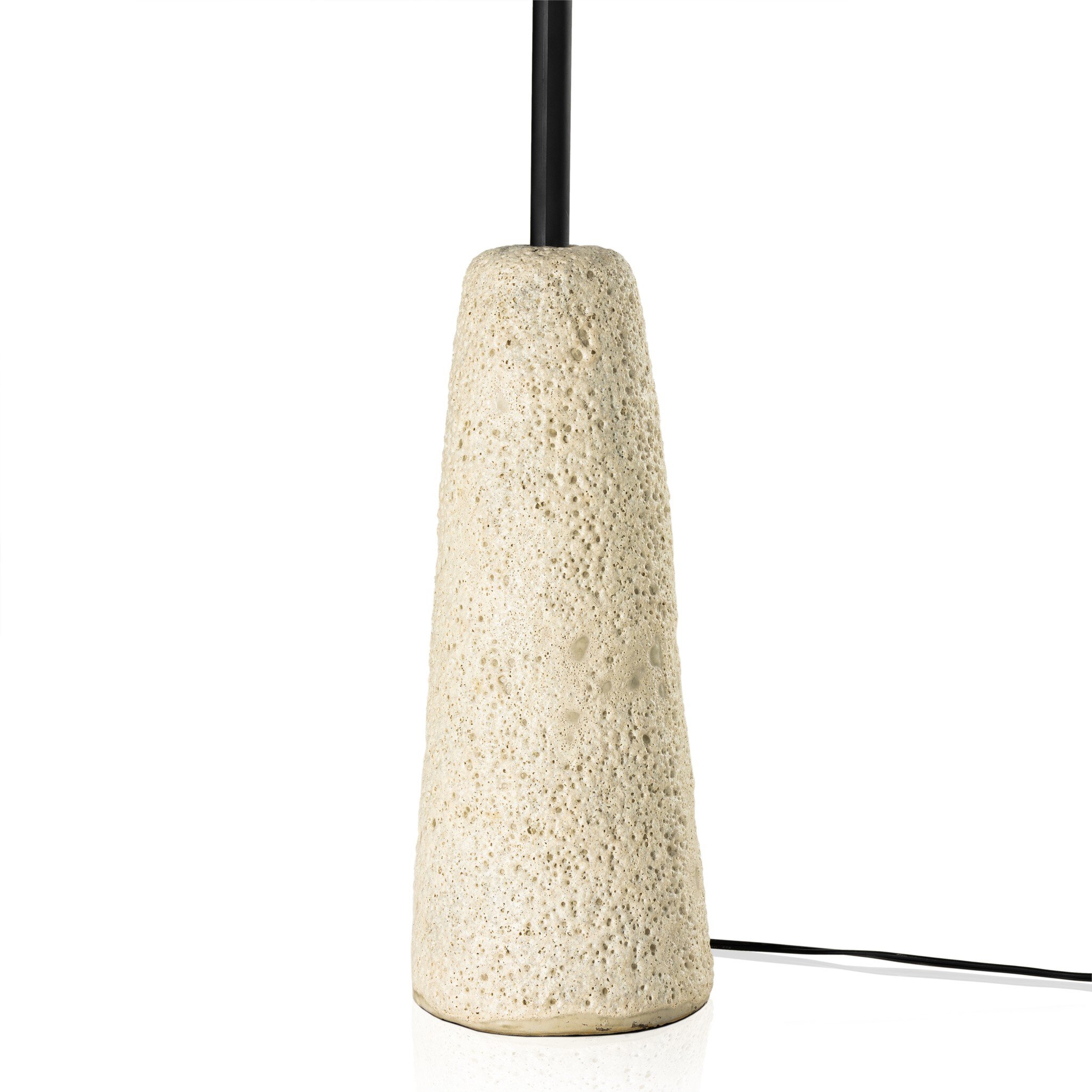 Wren Floor Lamp - Reactive White Glaze - Image 6