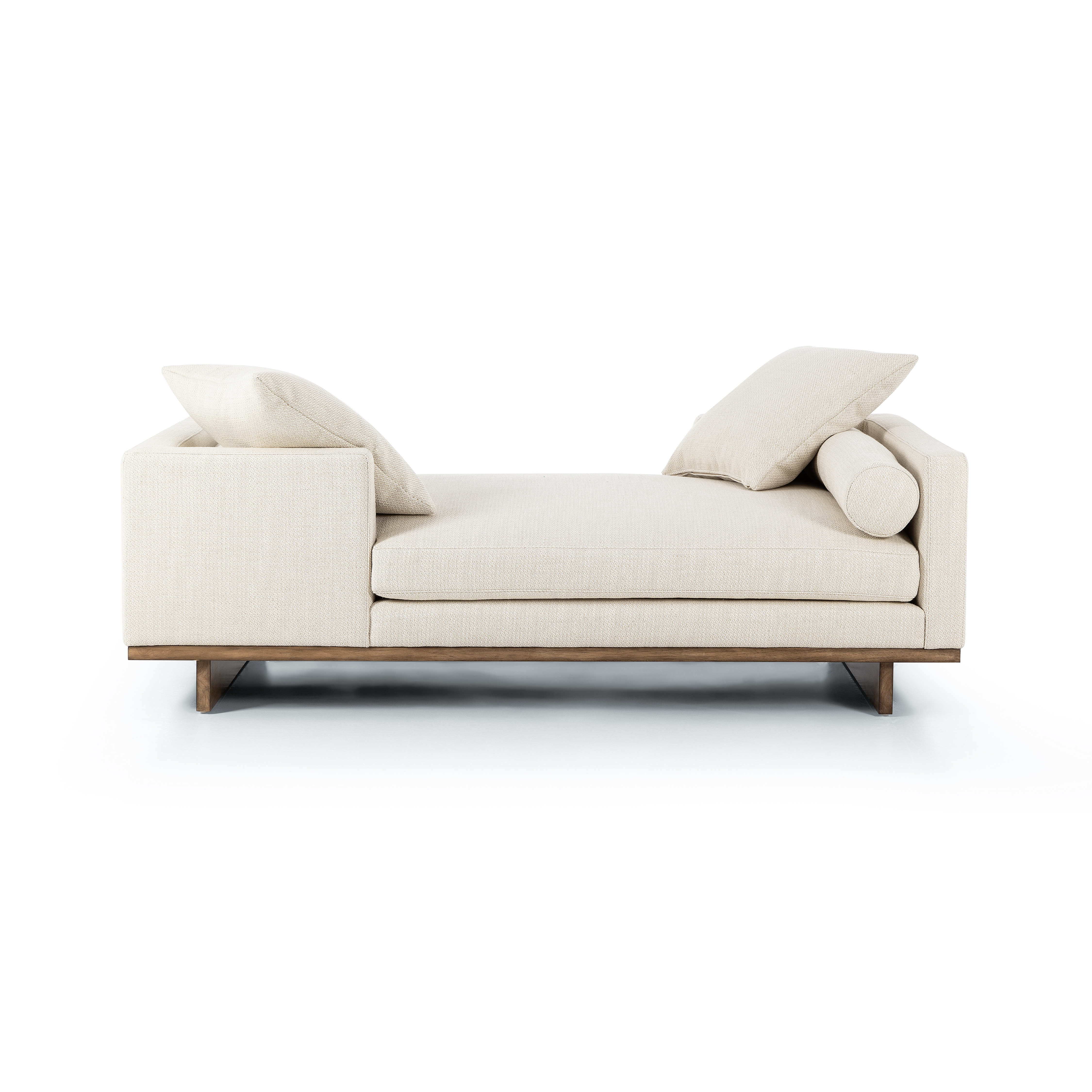 Everly Tete A Tete Chaise-Irving Taupe - Image 3