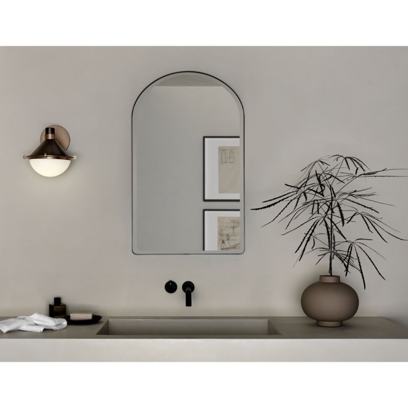 Edge Black Arch Medicine Cabinet 19.5"x31.5" - Image 4