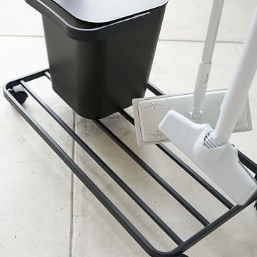 Tower Rolling Cleaning Supplies Rack, White - Image 2