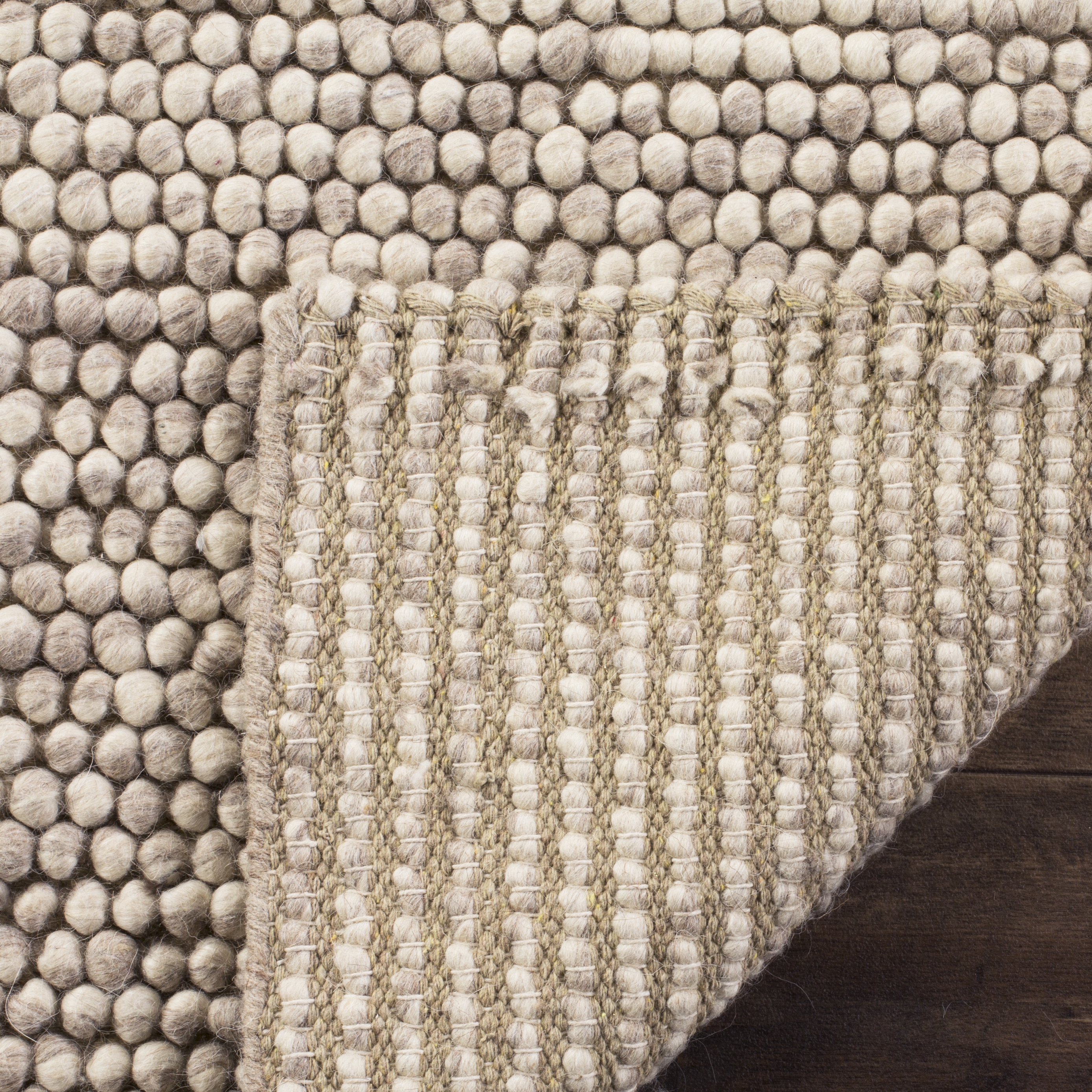 Arlo Home Hand Woven Area Rug, NAT620B, Beige,  8' X 10' - Image 3