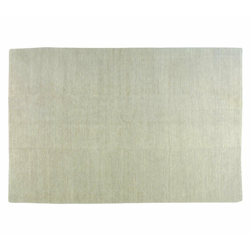 Tufenkian Chenille Hand-Knotted Wool White Area Rug - Image 0