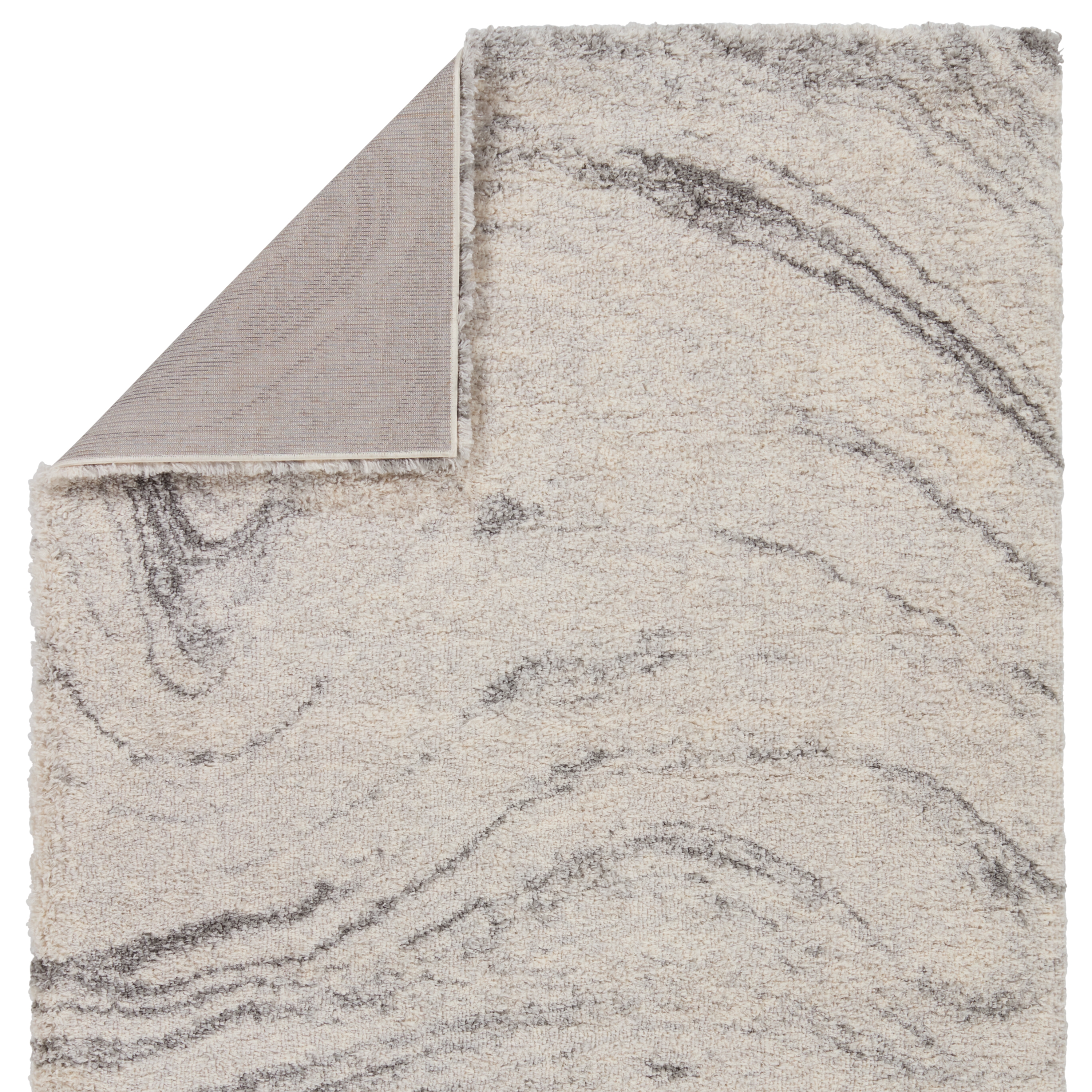 Windsor Abstract Gray/ Cream Area Rug (7'6"X9'6") - Image 2