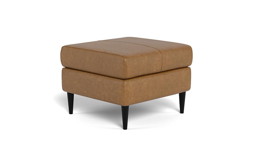 Asher Leather Ottoman  - Image 1