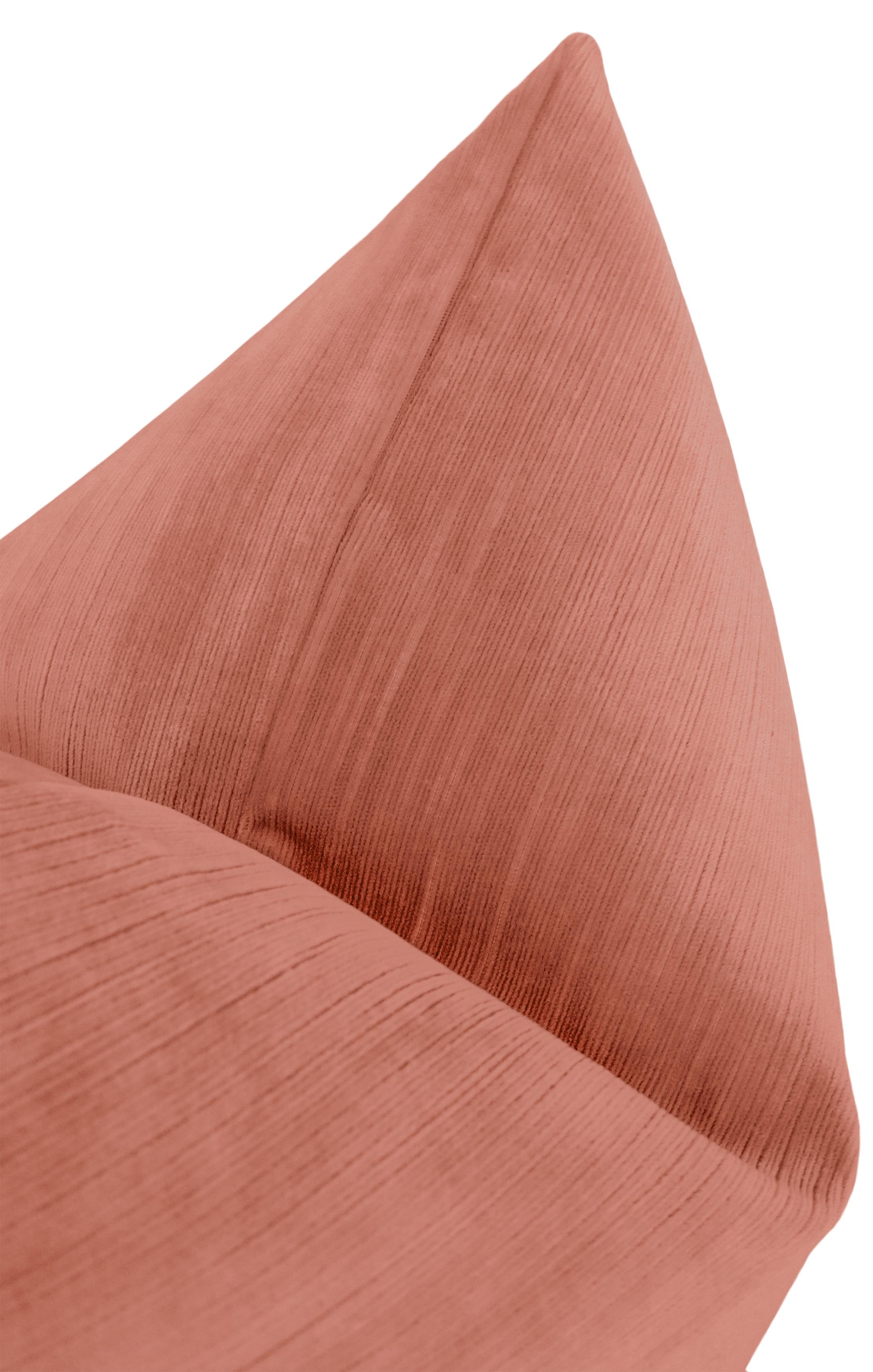 STRIE VELVET // BLUSH - 20” X 26” STANDARD SHAM - Image 2