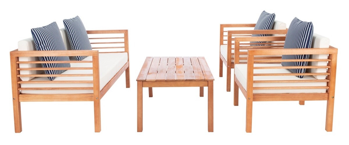 Alda 4 Piece Set - Natural/Bge + Thn Stp P - Safavieh - Image 7