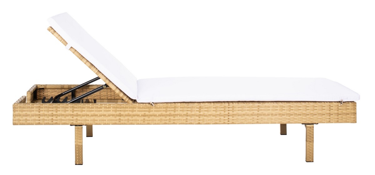 Cam Sunlounger - Natural/White - Safavieh - Image 6