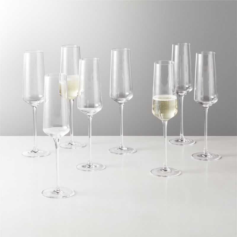 Muse Glass Champagne Flute Set of 6 - Image 1