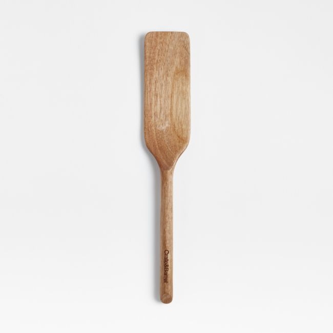 Crate & Barrel Acacia Spurtle Turner Spatula - Image 0