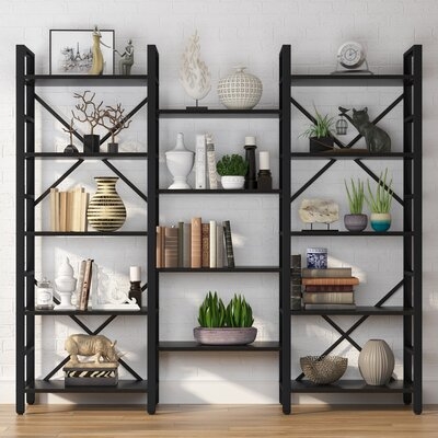 Triple Wide 5-Shelf Bookcase - Image 0