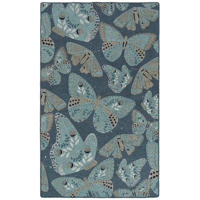 Critter Comforts Collection Blue 3' X 5' Rectangle Area Rug - Image 0