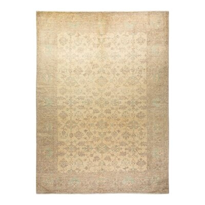 Oushak, One-Of-A-Kind Hand-Knotted Area Rug  - Ivory, 10' 3" X 13' 10" - Image 0