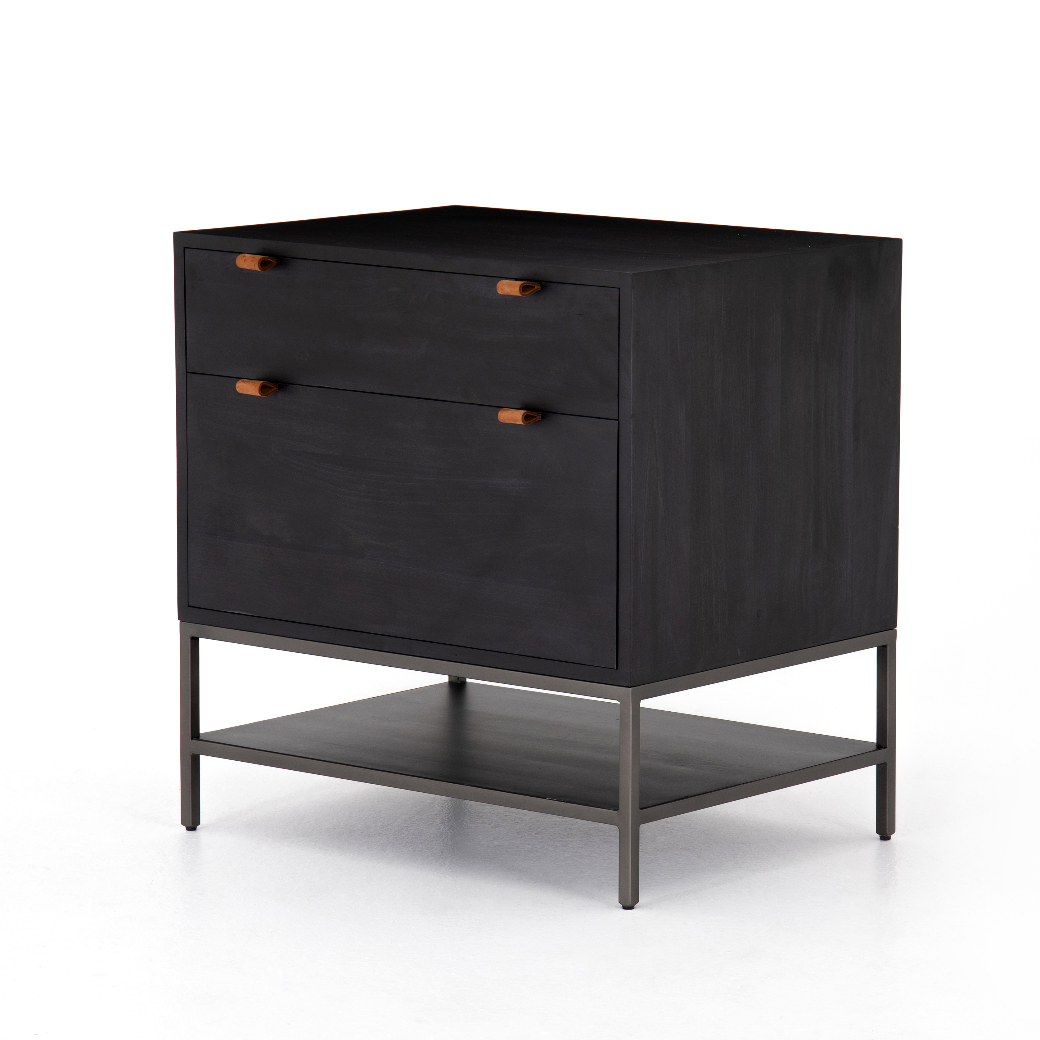 Trey Modular Filing Cabinet-Black Wash - Image 0