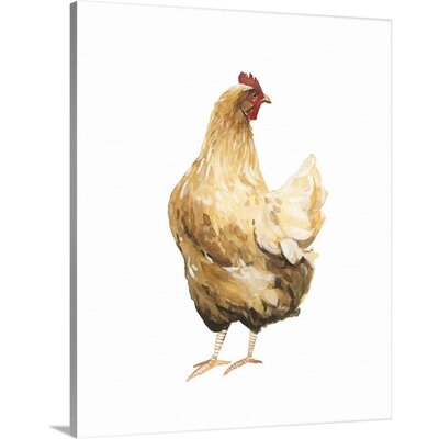 Autumn Chicken III by Emma Scarvey - Print on Canvas - Image 0