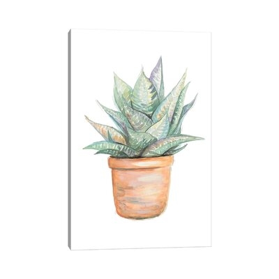 Potted Cactus by - Wrapped Canvas - Image 0