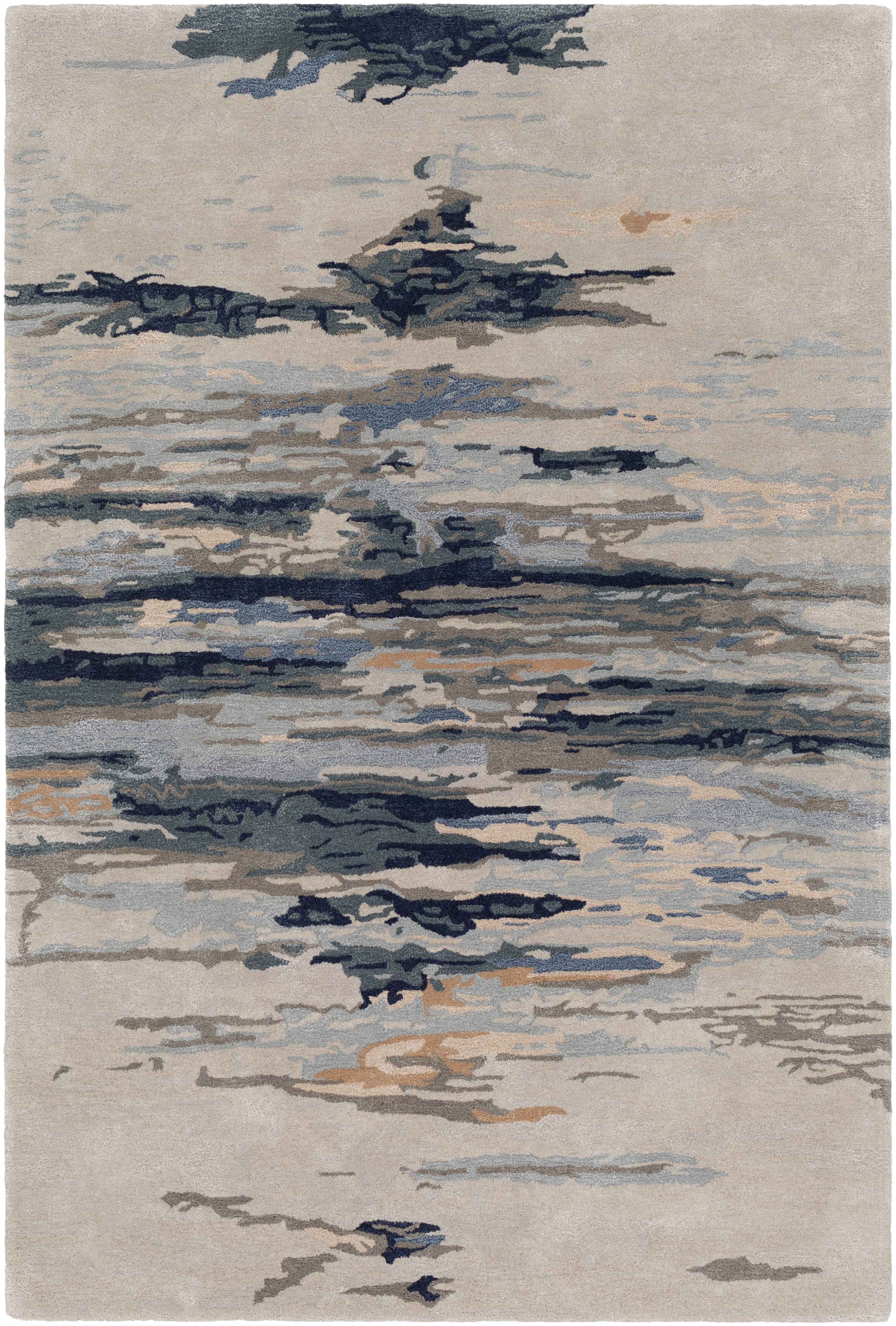 Kavita Beige Indoor 10' x 14' Handmade Rug - Image 0