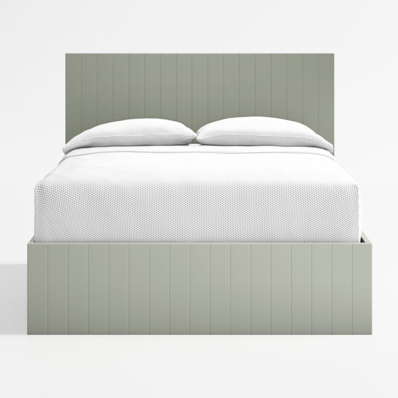 Finn Sage Green Wood Kids Full Bed - Image 0